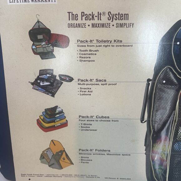 Eagle Creek Pack-It System Single Folder 20 - Blue Up To 15 Garments Brand new - Picture 3 of 5